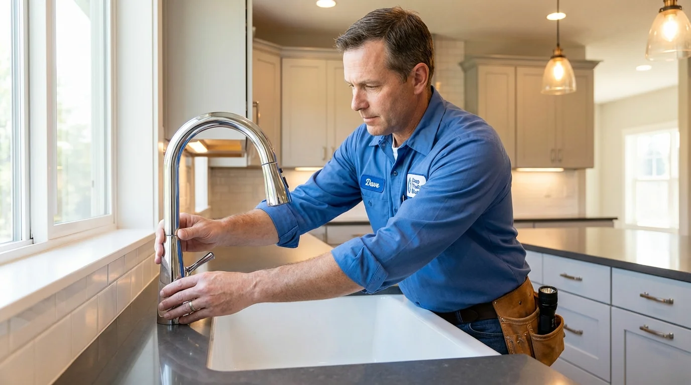 Kitchen faucet installation by Johns Plumbing LLC in Biggs